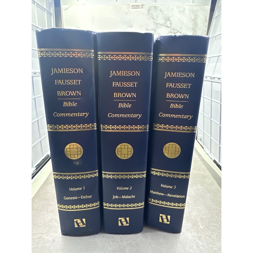 Jamieson Fausset Brown Bible Commentary 3 Volume Set Hendrickson Hardcover 2002